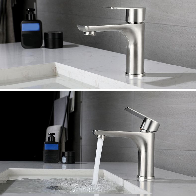 Modern Copper Single-Handle Low Arc Vessel Faucet for Home