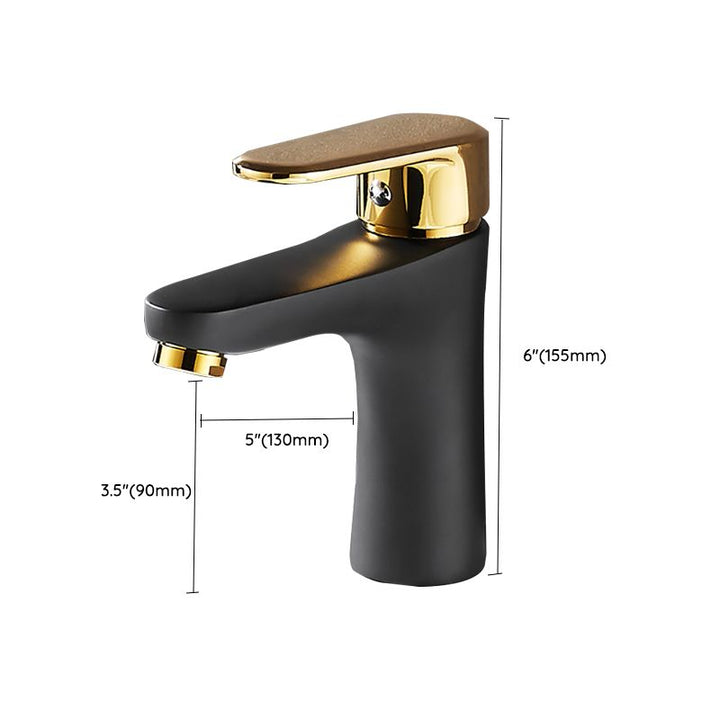 Black & Gold Vessel Sink Mixer Tap