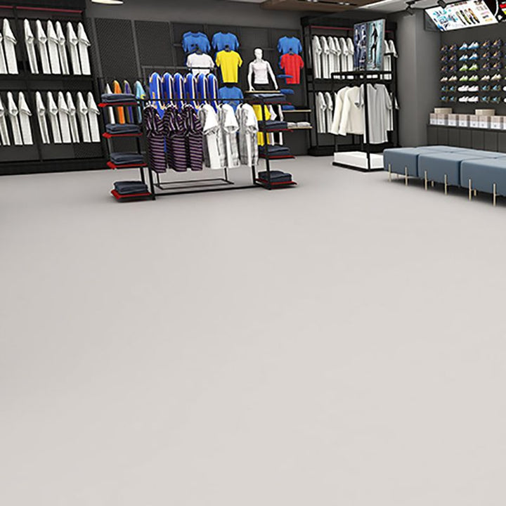 Kalsten | Solid Color Plastic Flooring Modern Water-Resistant Square Edge Floor Tiles
