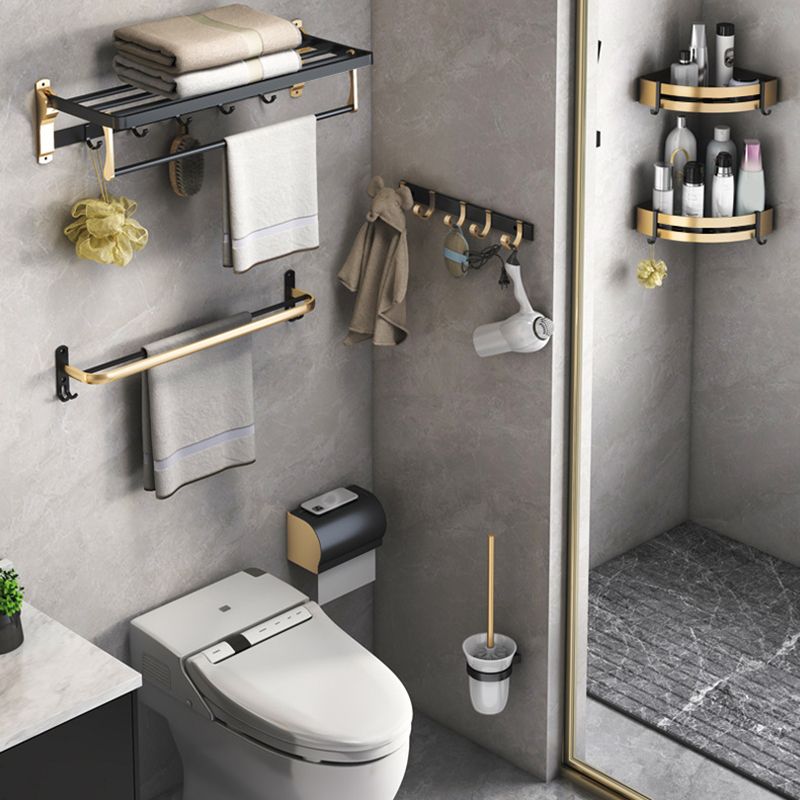 Kalsten | Black & Brass Bathroom Set Modern Style Bathroom Accessories As Individual Piece Or As Set