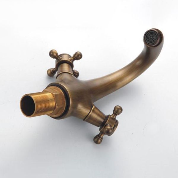 Industrial Foldable Bathroom Sink Tap – 2 Cross Handles