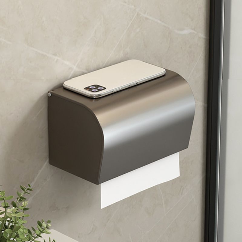 Contemporary Bathroom Accessory Set Grey Aluminium Bathroom Accessory Set