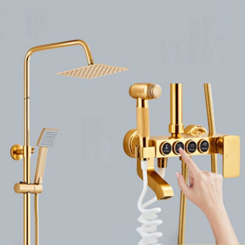 Kalsten | Modern adjustable water flow shower faucet shower arm shower system on the wall