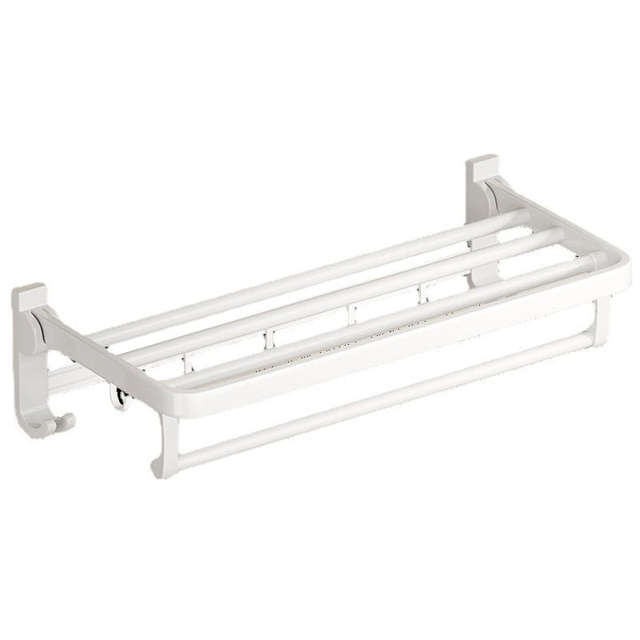 Kalsten | Modern Bathroom Hardware Set Towel Bar White Bath Shelf Bathroom Hardware Set