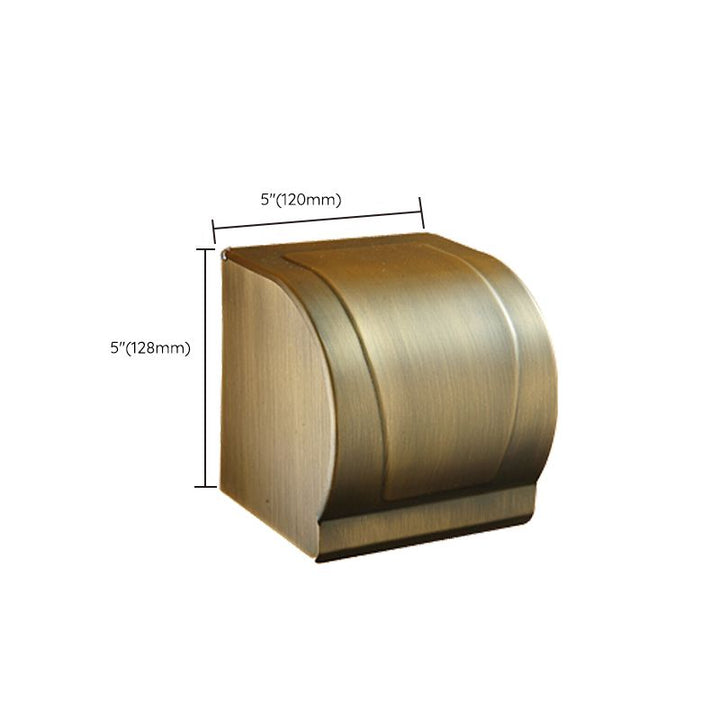 Kalsten | Worn Brass Traditional Bathroom Set with Bath Shelf/Paper Holder & Towel Bar