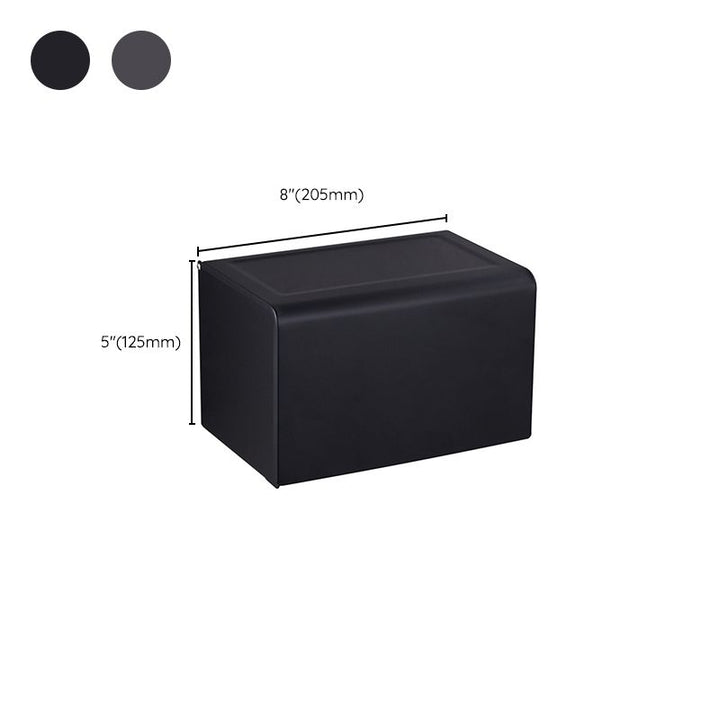 Kalsten | Modern Bathroom Accessory Set Matte Black/Grey Bathroom Shelf/Towel Holder & Paper Holder