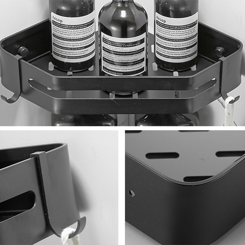 BowLift | Modern 2/3-piece Bathroom Set Stainless Steel Triangle Bath Shelf made of Aluminum