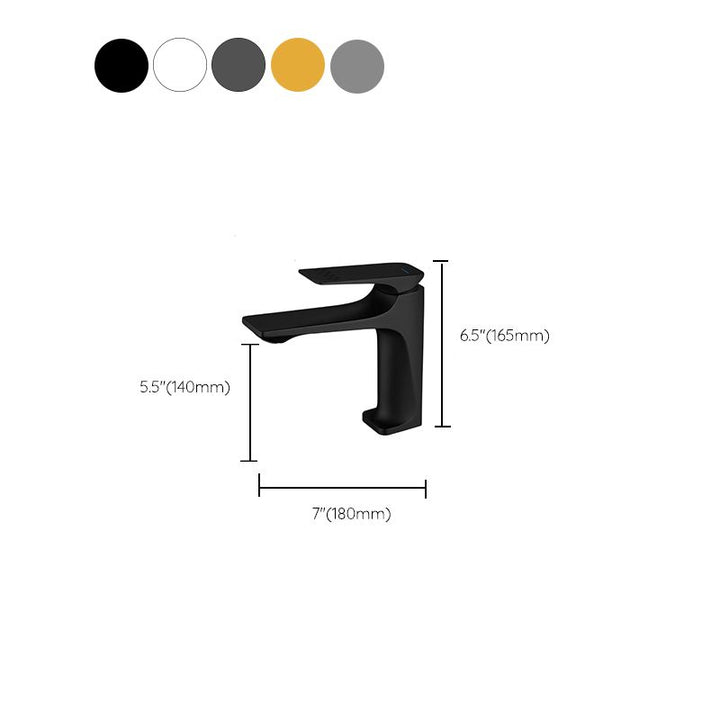 Kalsten | Modern Vessel Sink Faucet Copper Lever Handle Low Arc Vessel Faucet for the Bathroom