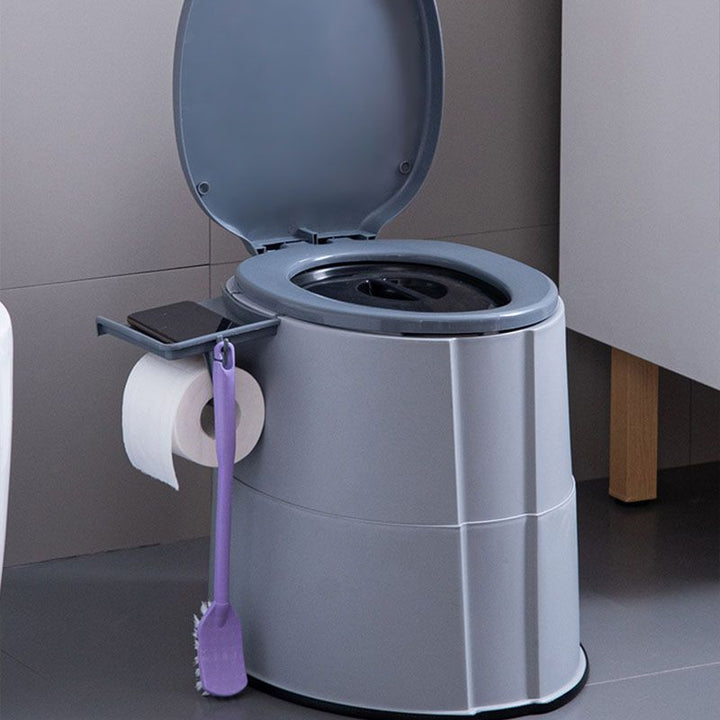 Kalsten | Contemporary plastic floor-mounted toilet bowl with toilet seat for the bathroom