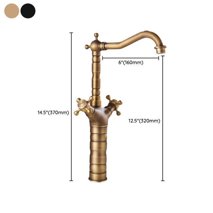 Kalsten | Industrial Widespread Bathtub Faucet with Cross Handles Sink Faucet
