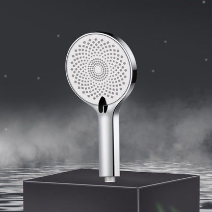 Round, Fixed High-Flow Shower Head with Air Injection, Wall Mounted
