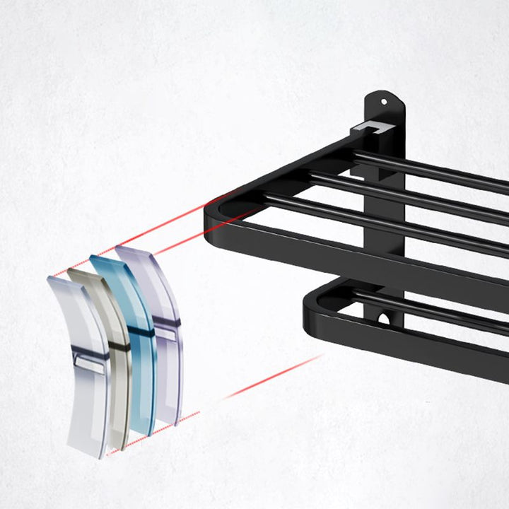 Kalsten | Black modern bathroom accessory set stainless steel bathroom fittings