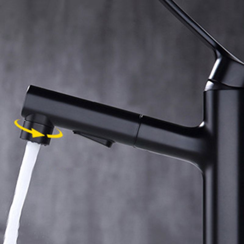 Kalsten | Round Vessel Sink Bathroom Faucet Simple Style Faucet with Brass Material