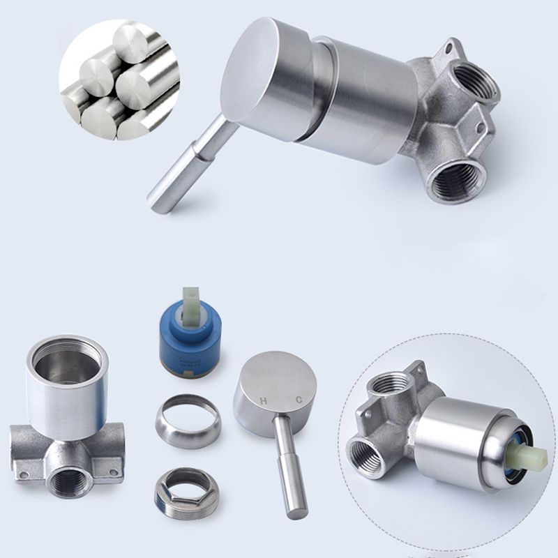 Kalsten | Stainless Steel Shower Combination Round Fixed Shower Head with Shower Arm