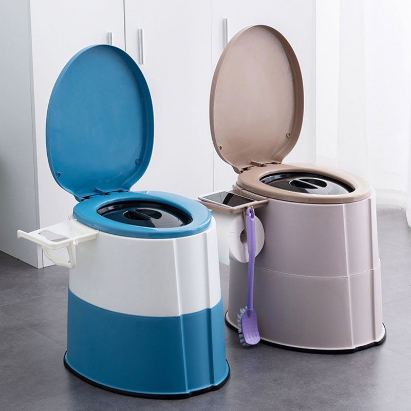 Kalsten | Contemporary plastic floor-mounted toilet bowl with toilet seat for the bathroom