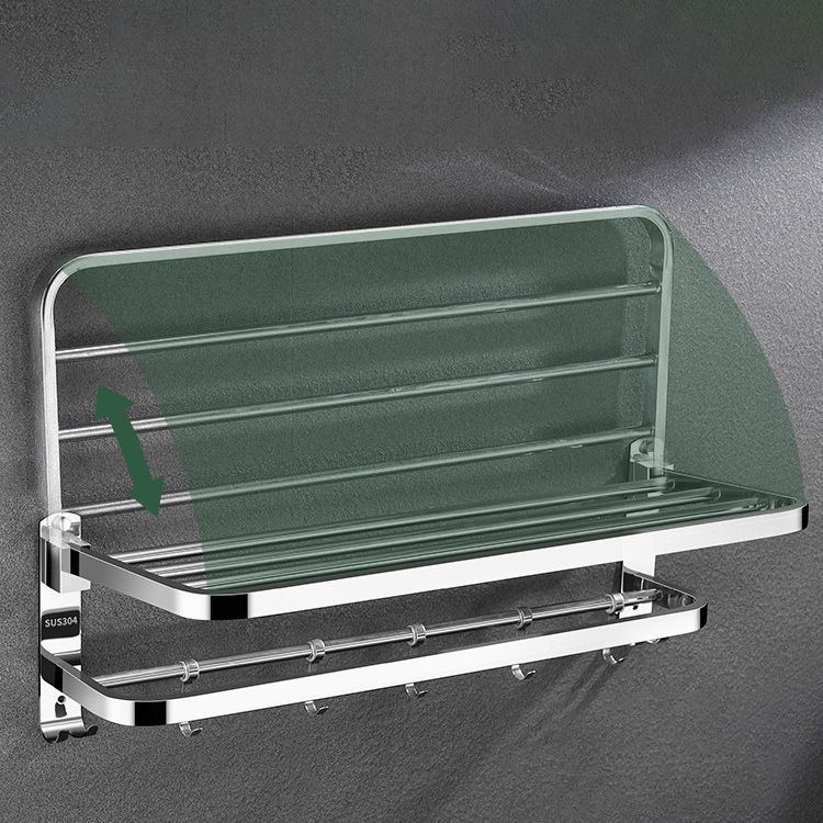 Kalsten | Contemporary bathroom accessory set made of chrome-plated stainless steel with bathrobe hooks/towel rail