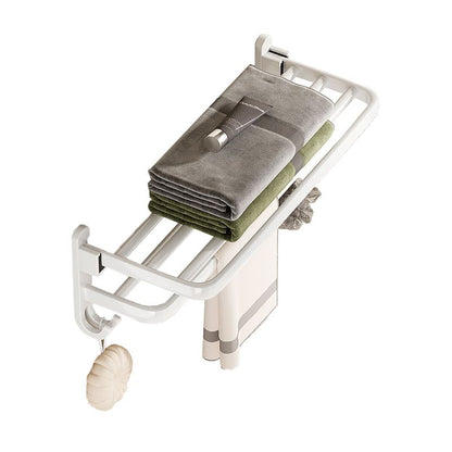 Kalsten | Modern Bathroom Hardware Set Towel Bar White Bath Shelf Bathroom Hardware Set