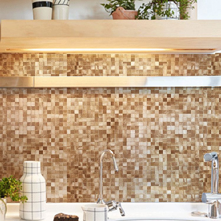 Kalsten | Mosaic Tile Wallpaper Contemporary Peel and Stick Wallpaper with Square Shape