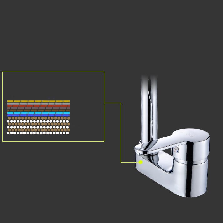Kalsten | Chrome Round Washbasin Faucet with Swivel Spout for the Bathroom