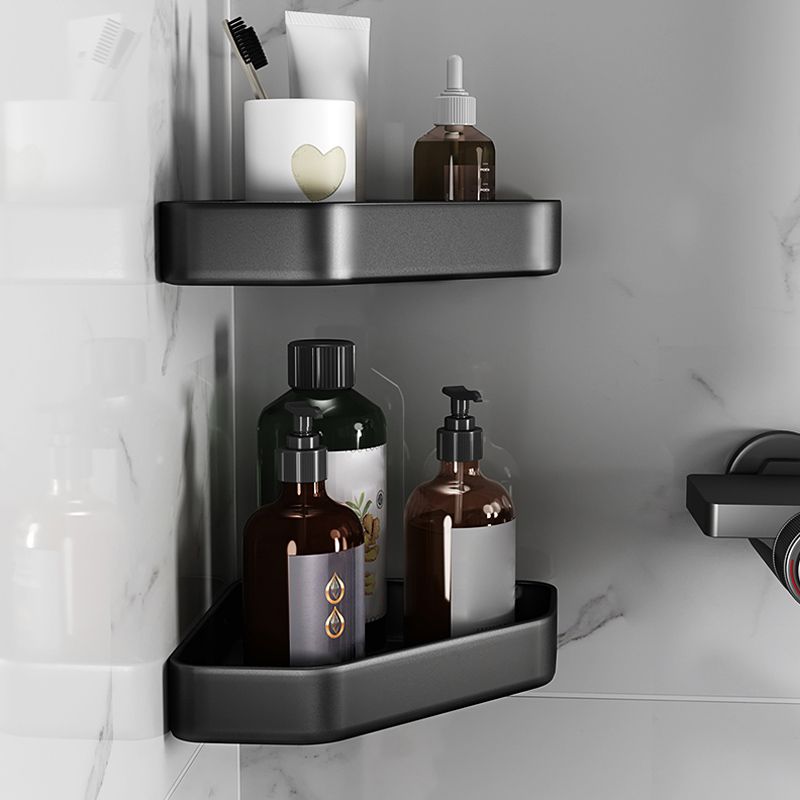Kalsten | Matt black bathroom accessories set Modern anti-rust 1/2/3-piece bathroom shelf