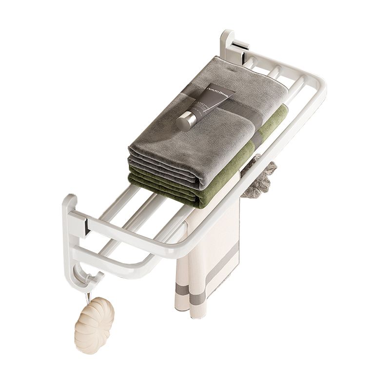 Kalsten | Modern Bathroom Hardware Set Towel Bar White Bath Shelf Bathroom Hardware Set