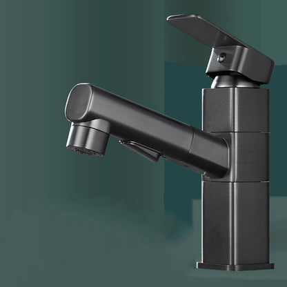 Kitchen Faucet with Swivel Spout, Single Handle Faucet with Pull-Down Sprayer