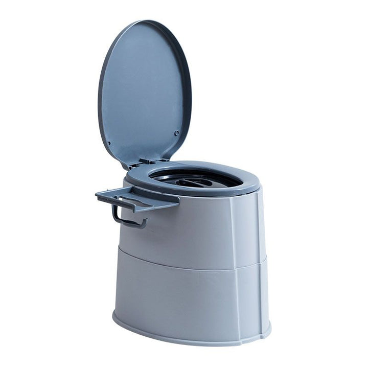 Kalsten | Contemporary plastic floor-mounted toilet bowl with toilet seat for the bathroom