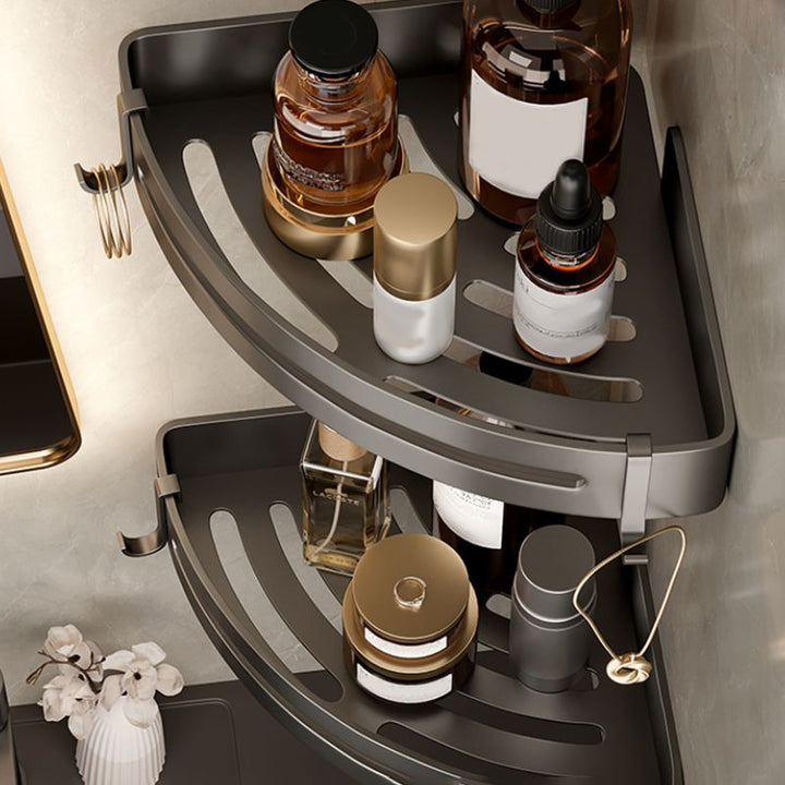 Kalsten | Modern Stainless Steel Bathroom Shelf Bathroom Accessories Set Towel Holder Bathroom Set