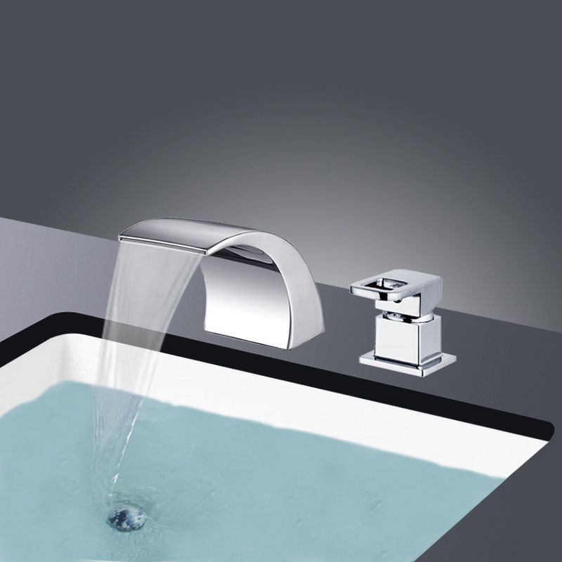 Kalsten | Modern Brass Roman Bathtub Faucet Waterfall Spout Bathtub Faucet