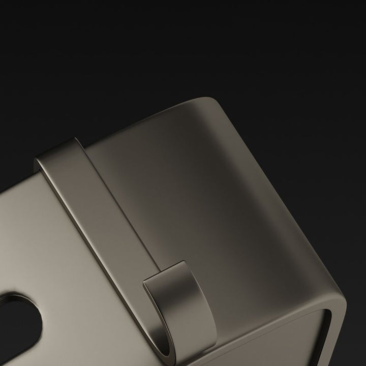 Kalsten | Contemporary Aluminum Bathroom Accessory Set Gray Bath Shelf