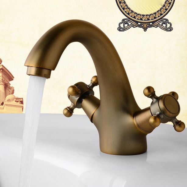 Industrial Foldable Bathroom Sink Tap – 2 Cross Handles