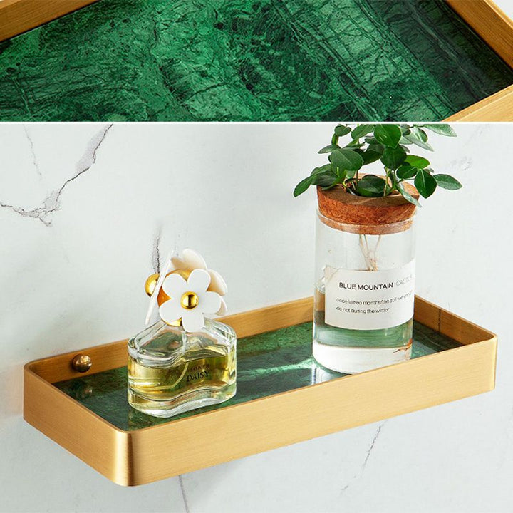 Kalsten | Golden Bath Hardware Set Brass & Marble Bathroom Accessories Set