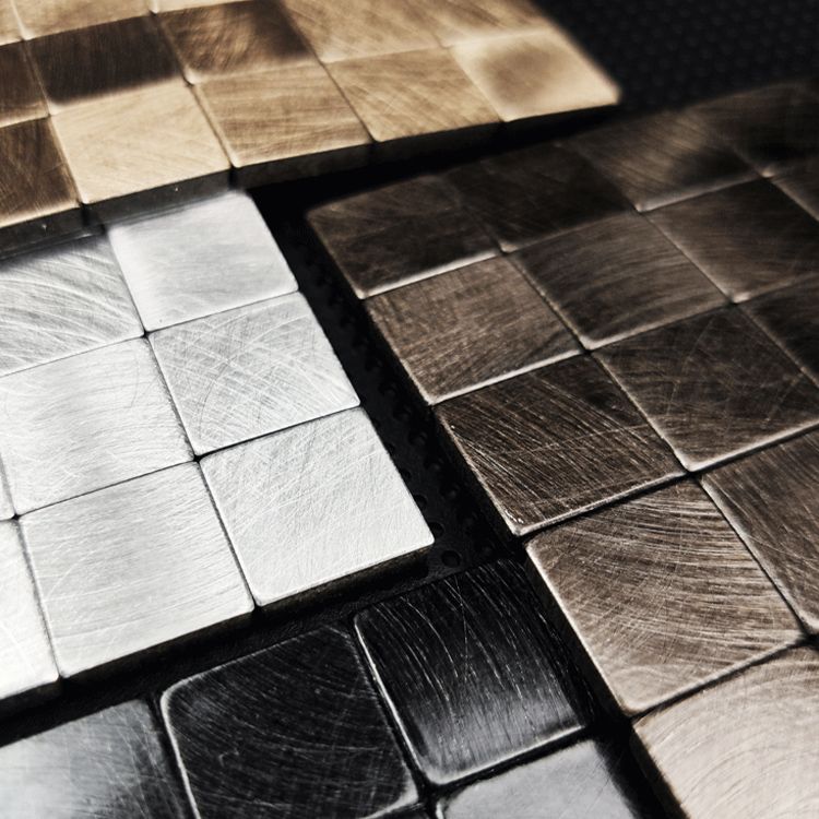 Kalsten | Mosaic Tile Wallpaper Contemporary Peel and Stick Wallpaper with Square Shape