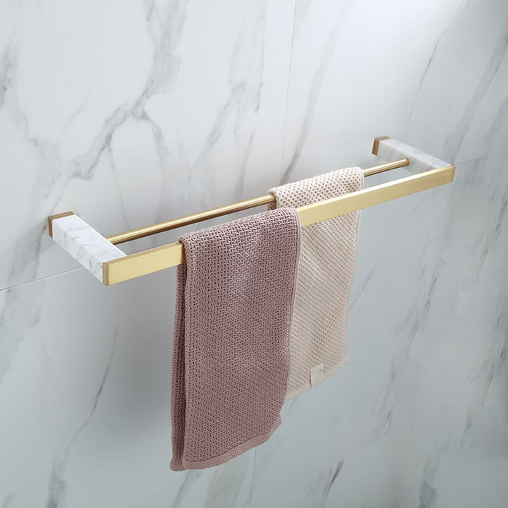 Polished Brass Bathroom Accessory Set