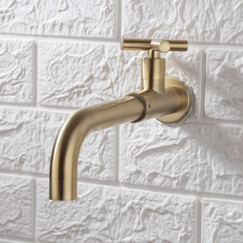 BowLift | Contemporary Wall-Mounted Bathroom Faucet Cross Handles Stainless Steel Faucet