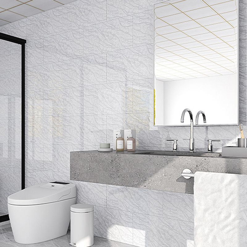 Kalsten | Single Tile Peel and Stick Back Splash Modern Style Bathroom Peel and Stick Back Splash
