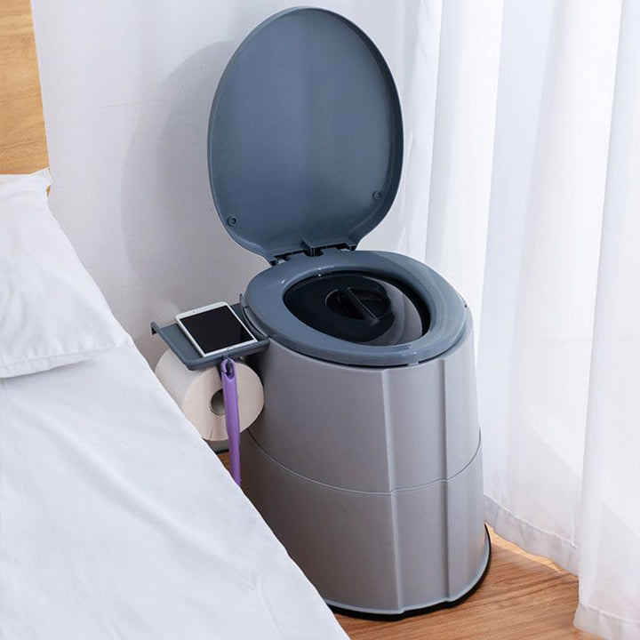 Kalsten | Modern Flush Toilet Plastic Round Floor Mounted Toilet Bowl for Bathroom