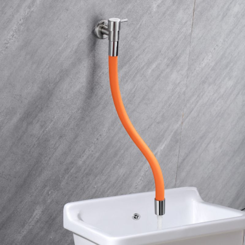 Brehn | Contemporary wall-mounted bathroom faucet with stainless steel lever handles