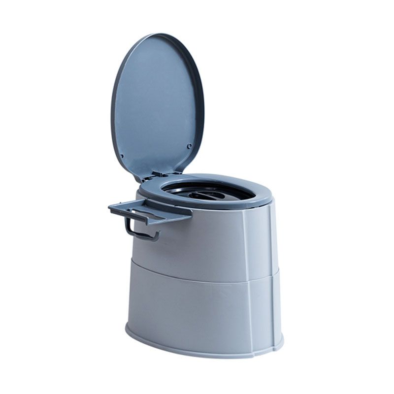 Kalsten | Modern Flush Toilet Plastic Round Floor Mounted Toilet Bowl for Bathroom