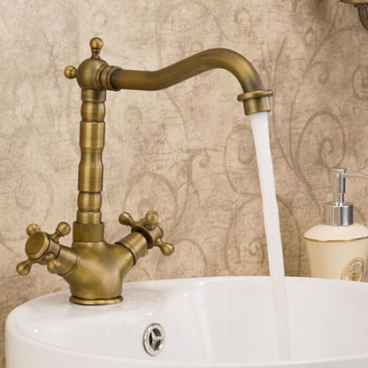 BowLift | Glam Centerset Faucet Single Hole Sink Faucet with 2 Handles