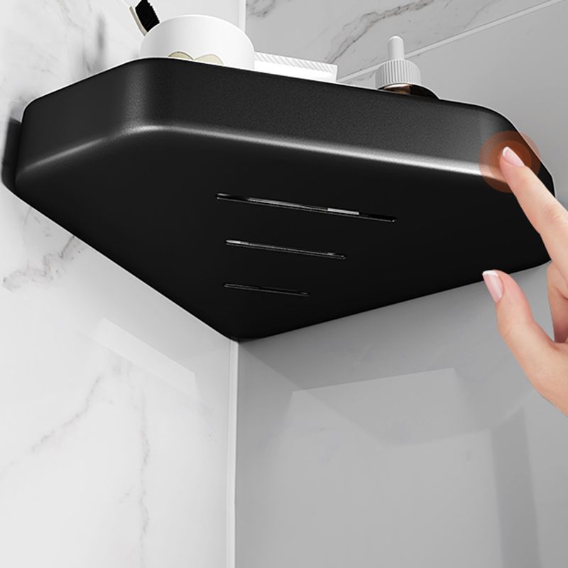 Kalsten | Matt black bathroom accessories set Modern anti-rust 1/2/3-piece bathroom shelf