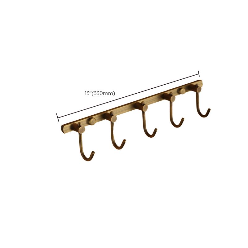 Kalsten | Worn Brass Traditional Bathroom Set with Bath Shelf/Paper Holder & Towel Bar