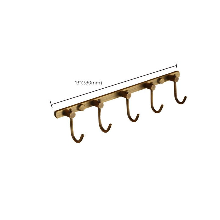 Kalsten | Worn Brass Traditional Bathroom Set with Bath Shelf/Paper Holder & Towel Bar