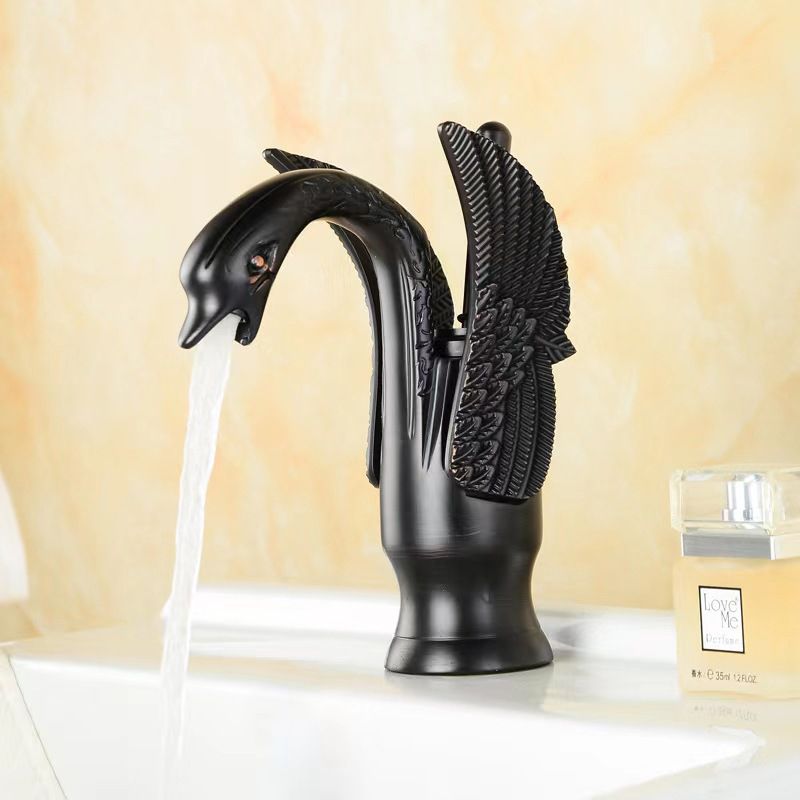 Kalsten | Full brass bathroom sink faucet hot and cold water single lever sink faucet