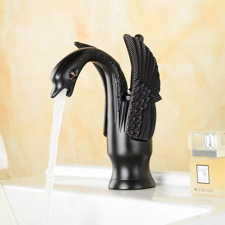 Kalsten | Full brass bathroom sink faucet hot and cold water single lever sink faucet