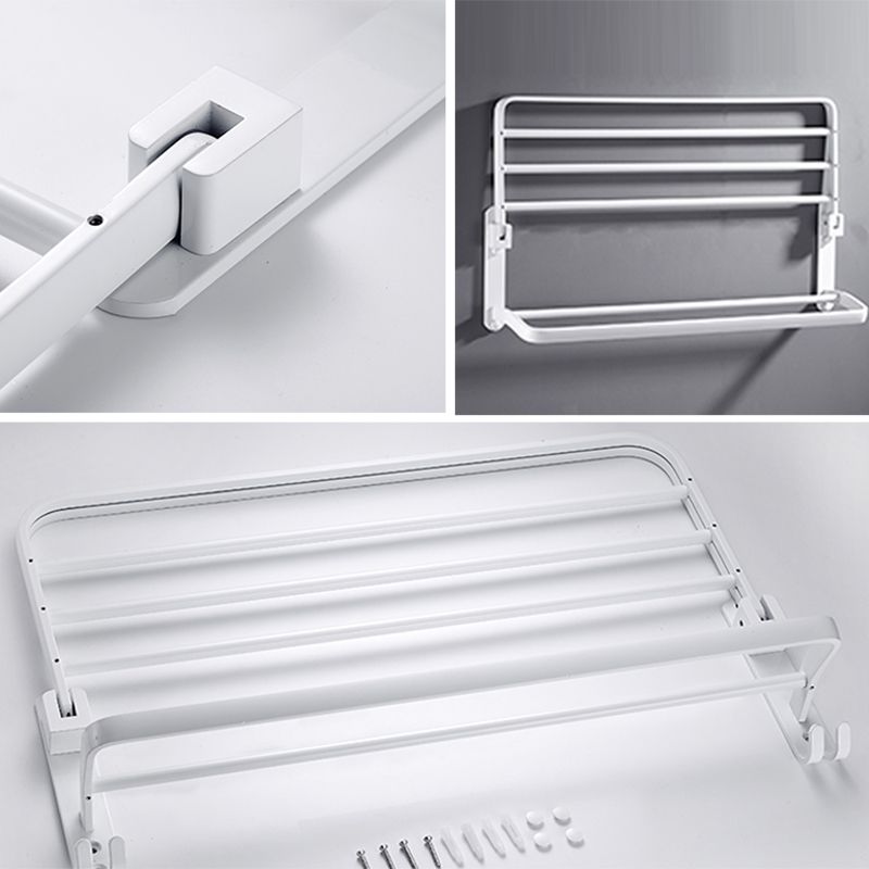 Kalsten | White Bathroom Accessories Hardware Set Modern Bathroom Accessories Set, Towel Rack