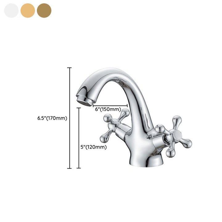 Industrial Foldable Bathroom Sink Tap – 2 Cross Handles