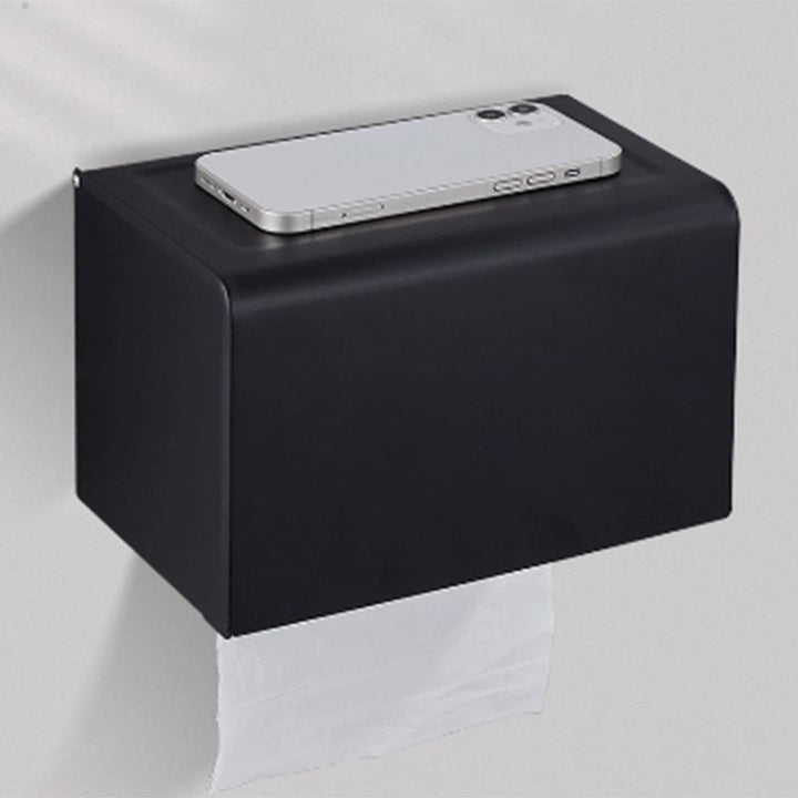 Kalsten | Modern Bathroom Accessory Set Matte Black/Grey Bathroom Shelf/Towel Holder & Paper Holder