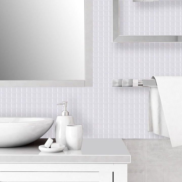 Kalsten | Peel-and-Stick Tile Square Stain-Resistant Mosaic Peel-and-Stick Tile for the Kitchen