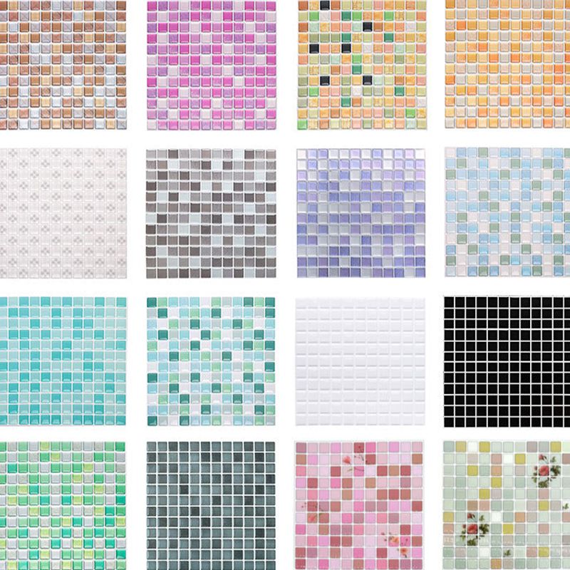 Kalsten | Plastic Peel & Stick Mosaic Tile Waterproof Peel & Stick Mosaic Tile with Square Shape